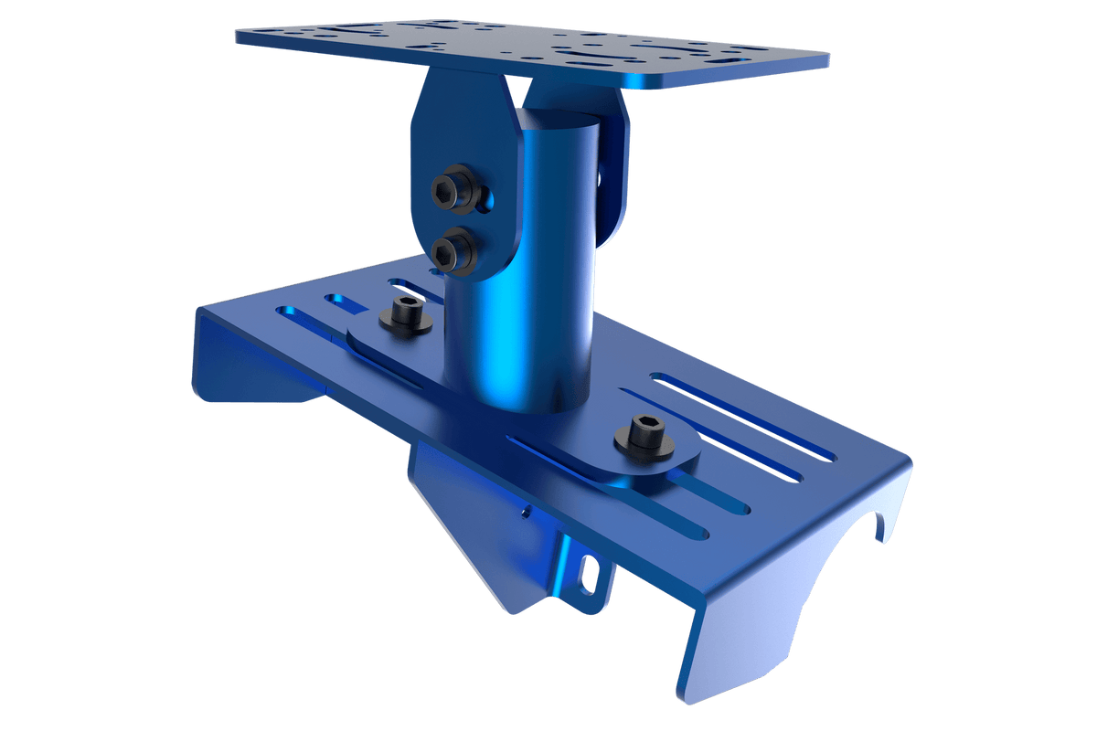 Vorgebohrte Montageplatte der Trak Racer Schalthebelhalterung für gängige Shifter