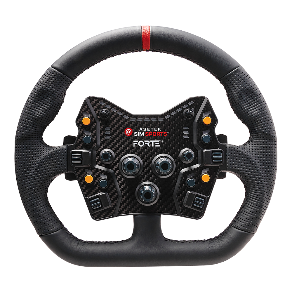 Asetek Closed D Black Leather Rim