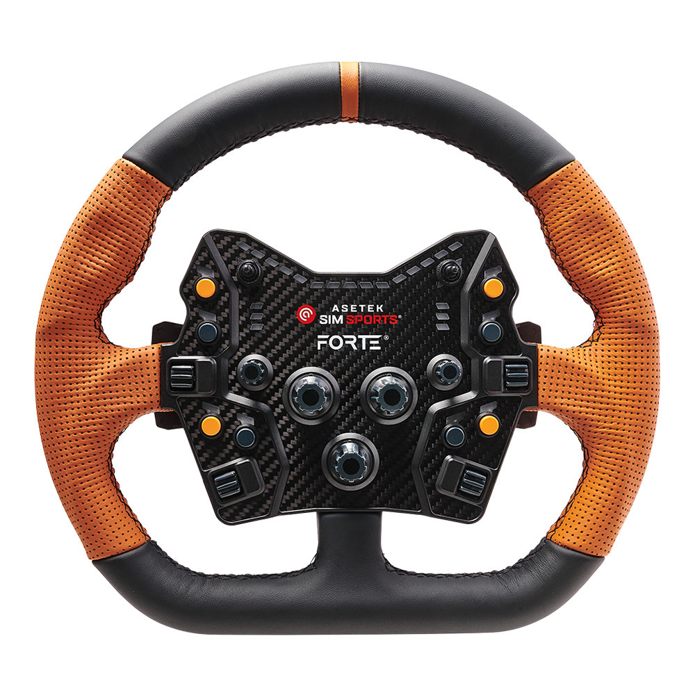 Asetek Closed D Orange Leather Rim