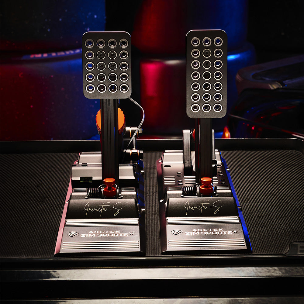 Asetek Invicta™ S-Series Pedals T.H.O.R.P.™ II – SimRaceTEQ