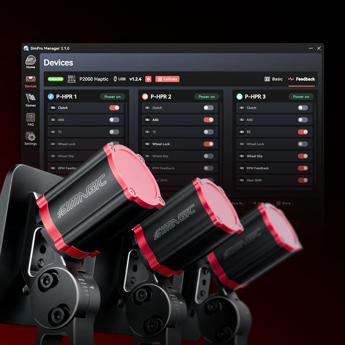 Simagic P-HPR Haptic Pedal Reactor