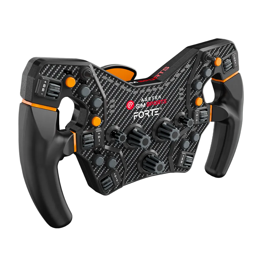 Asetek SimSports® Forte® Steering Wheel (Orange)