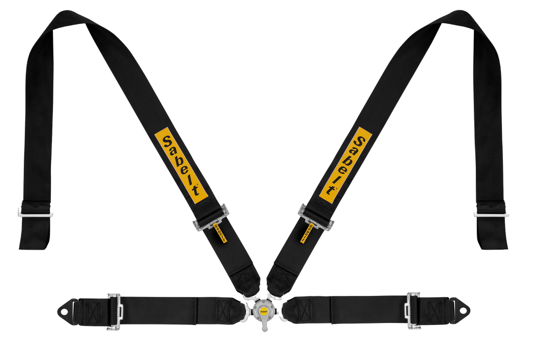 Sabelt SIM Sicherheitsgurt 4-Punkt V2 in Deep Black