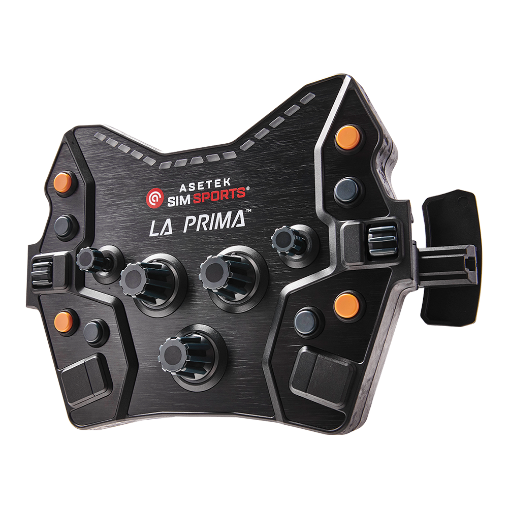 Asetek La Prima GT Button Box Orange auf Wheelbase