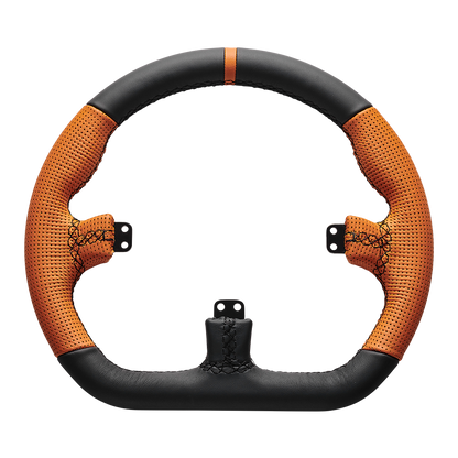 Asetek Closed D Orange Leather Rim