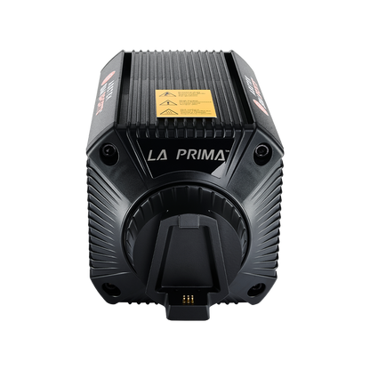 Asetek La Prima Wheelbase in der Frontansicht mit Quick Release