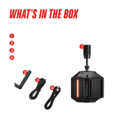 Asetek Racing Dual Mode Shifter – Lieferumfang