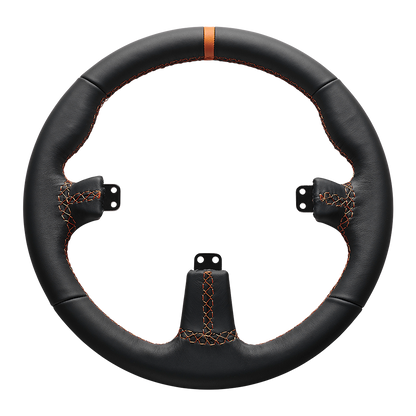 Asetek Round Black Leather Rim
