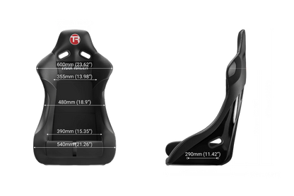 RS GT Rally-Pro Racing Sitz - Fiberglass Black