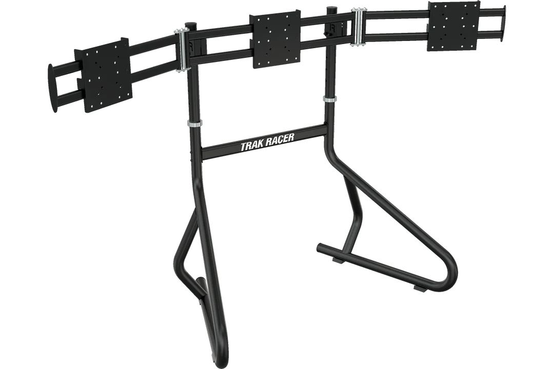 Trak Racer large freestanding triple monitor stand (30" to 45" displays)