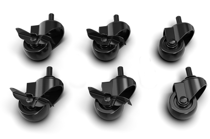 Trak Racer simulator caster set with brake for TR8 Pro, TRX, and more
