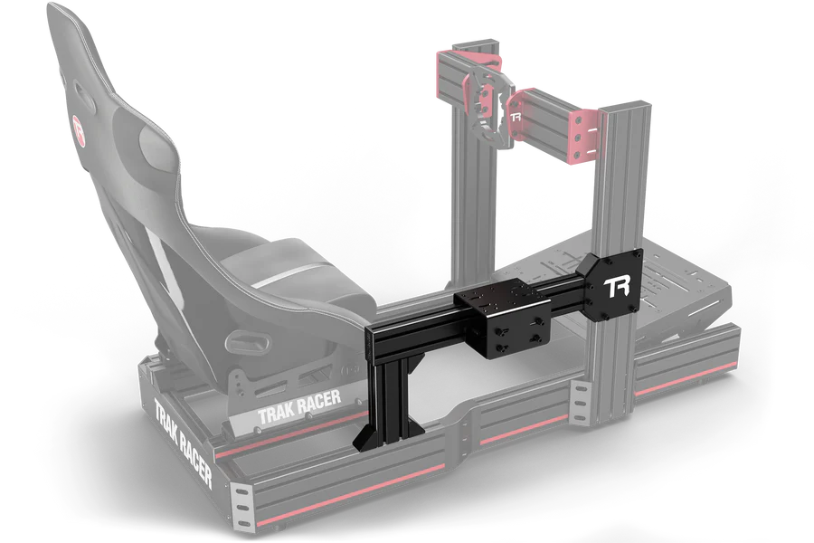 Trak Racer Gen 2 shifter mount and side chassis support with TR mounting plate - black