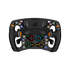 Simagic Zeus Formula Lenkrad in der Frontansicht mit Carbon-Frontplatte, RGB-Tastern und Drehreglern