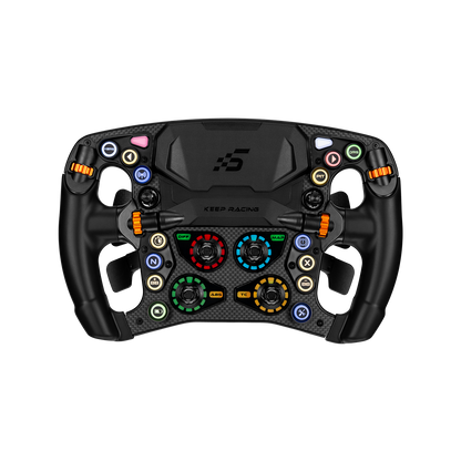 Simagic Zeus Formula Lenkrad aus dem Bundle mit Carbon-Frontplatte und RGB-Tastern