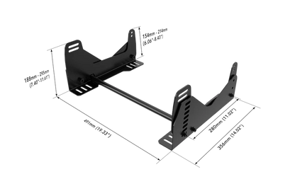 TrakRacer Adjustable Seat Mounts